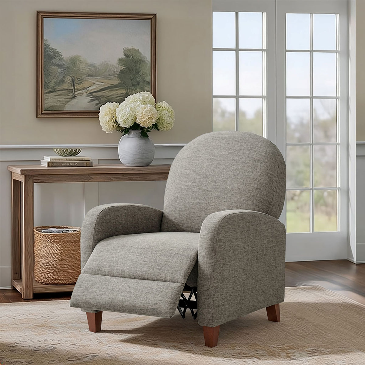 Raylin Upholstered Push Back Recliner - Tan Multi