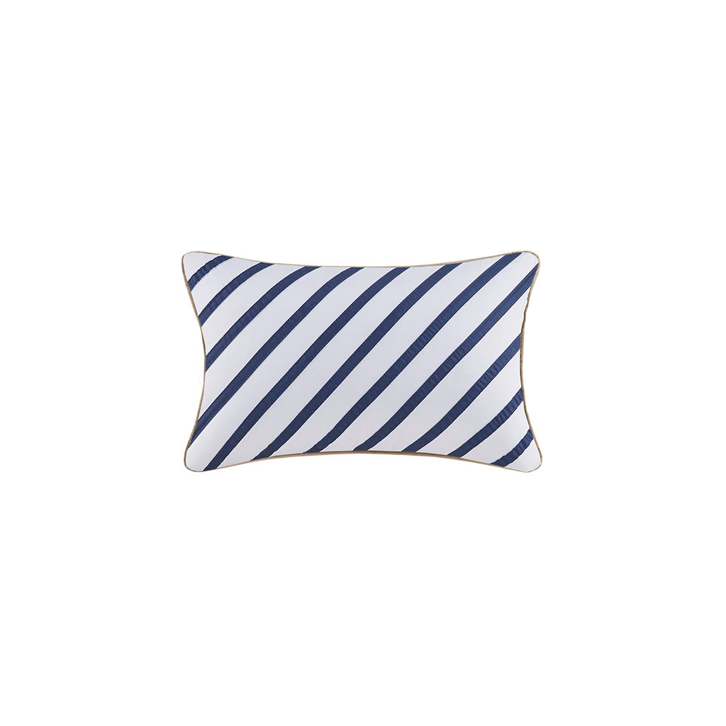 Ashton Comforter Set - Khaki/Navy