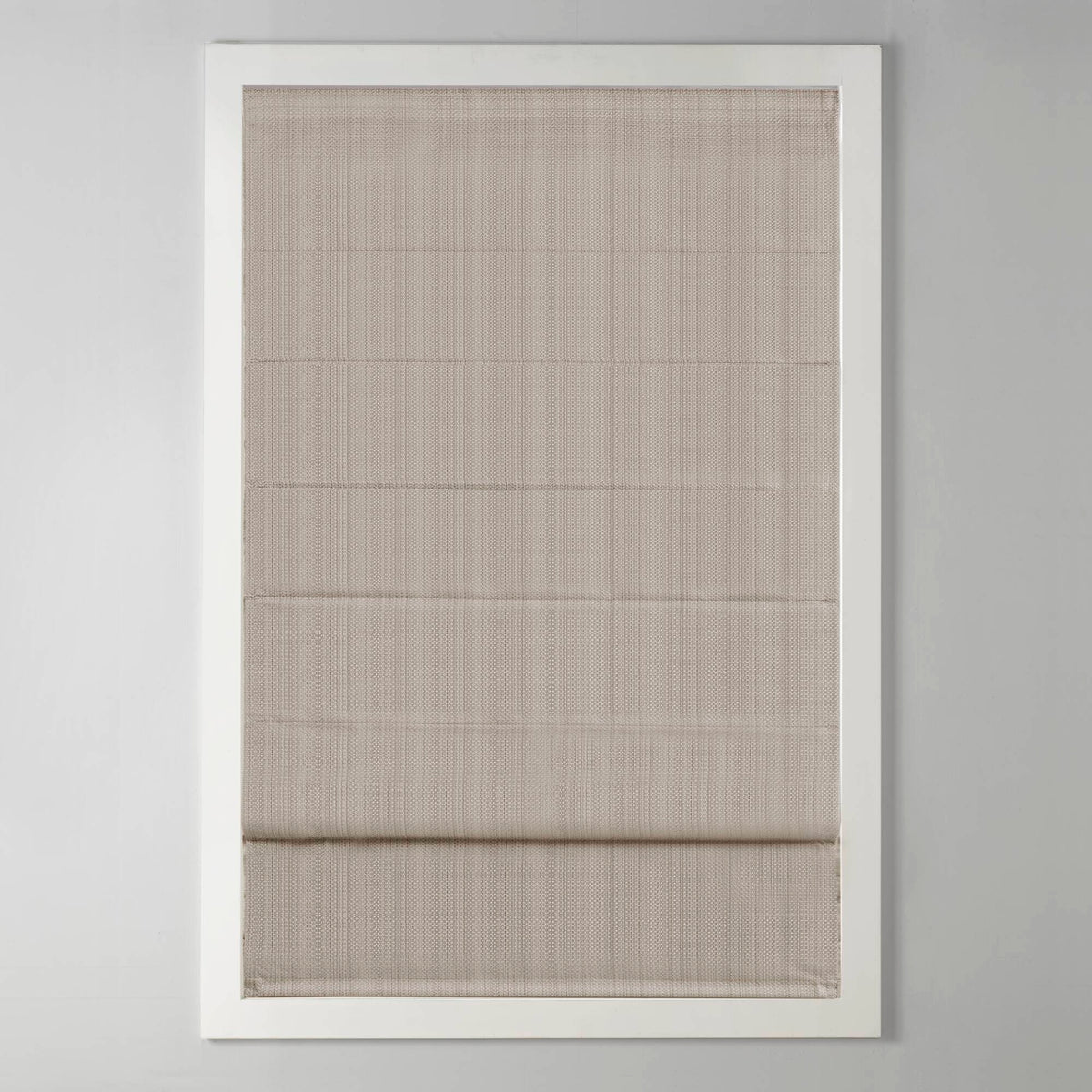 Galen Basketweave Cordless Roman Shade Collection - Taupe