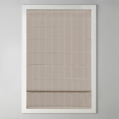 Galen Basketweave Cordless Roman Shade Collection - Taupe