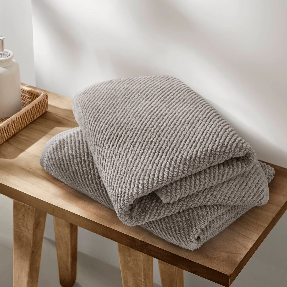 Diagonal Ribbed - Grey