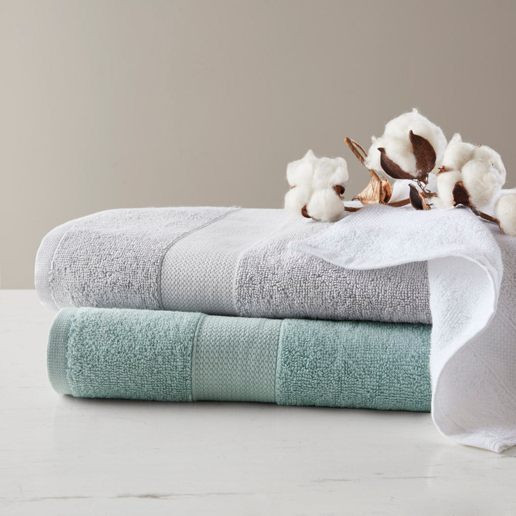 Premium Turkish Cotton 500GSM Plush Towel Set - Light Grey