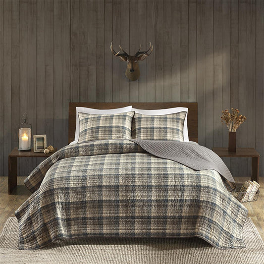 Tasha 100% Cotton Oversized Quilt Mini Set - Tan