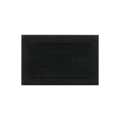 Splendor 100% Cotton Tufted 3000 GSM Reversible Bath Rug - Black