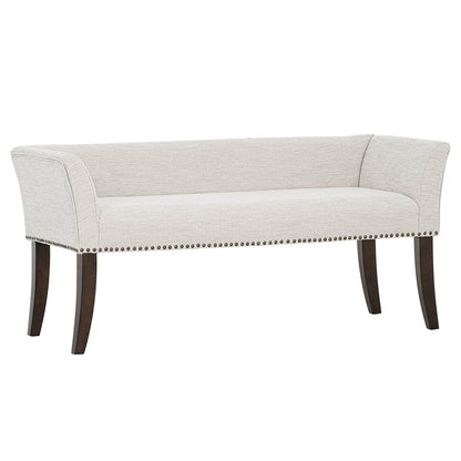 Welburn Upholstered Bench - Cream
