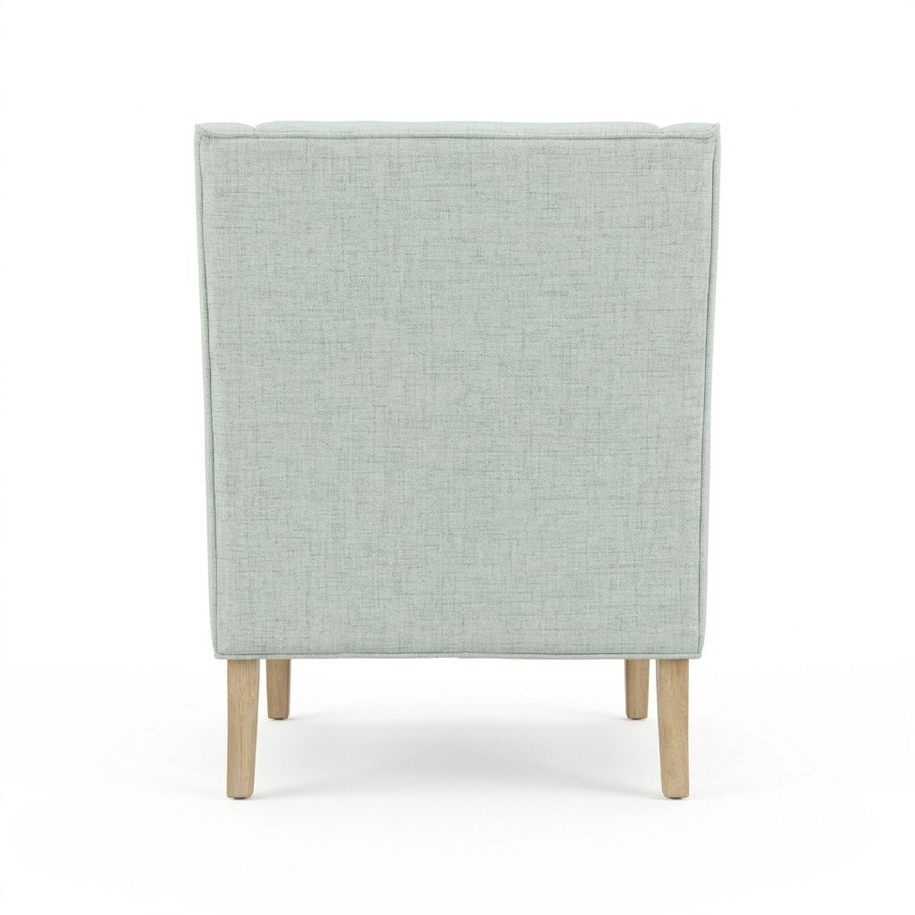 Decker Wingback Armchair - Light Green