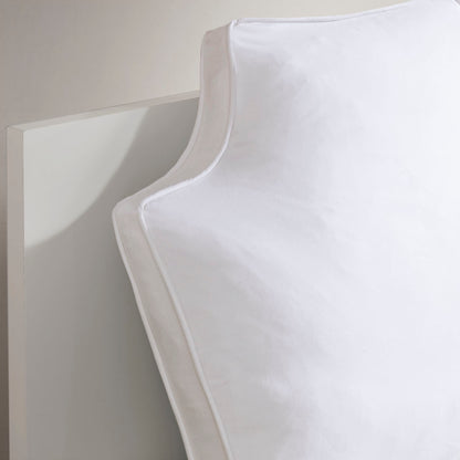 Oversized Headboard 100% Cotton Canvas Pillow - White