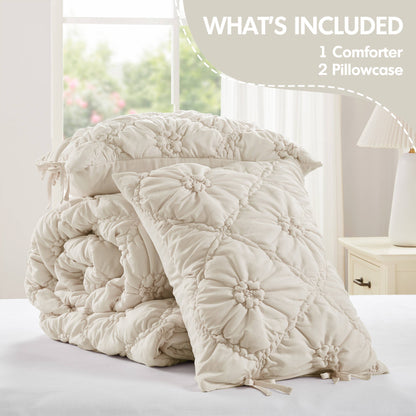Lily Comforter Set - Ivory