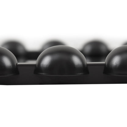 Marlowe 24X36 Rounded Rectangle Beaded Wall Mirror - Black