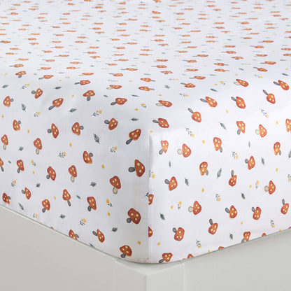 Printed Microfiber Sheet Set - Mushroom