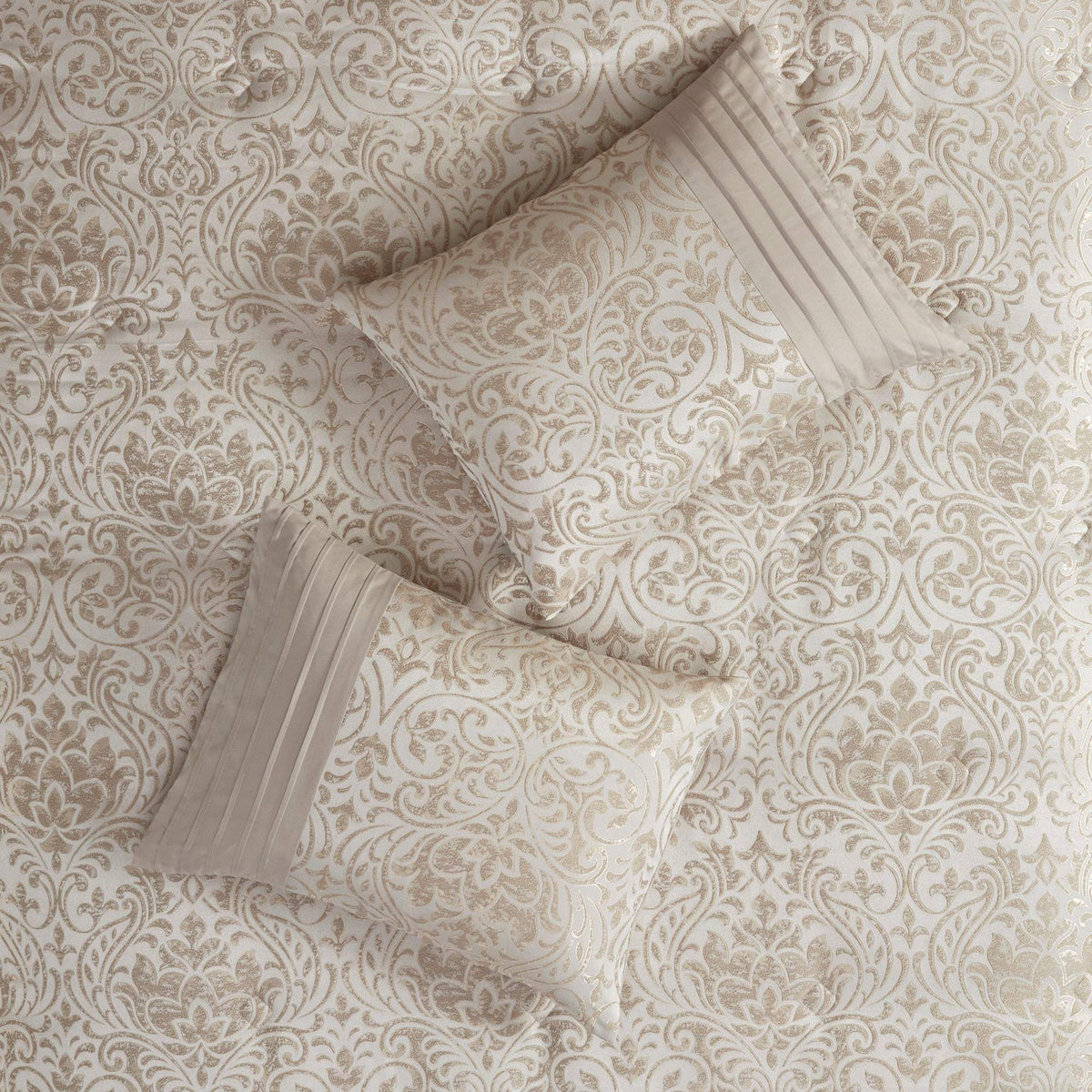 Emilia Khaki 12-Piece Comforter Set Comforter Sets By Olliix/JLA HOME (E & E Co., Ltd)