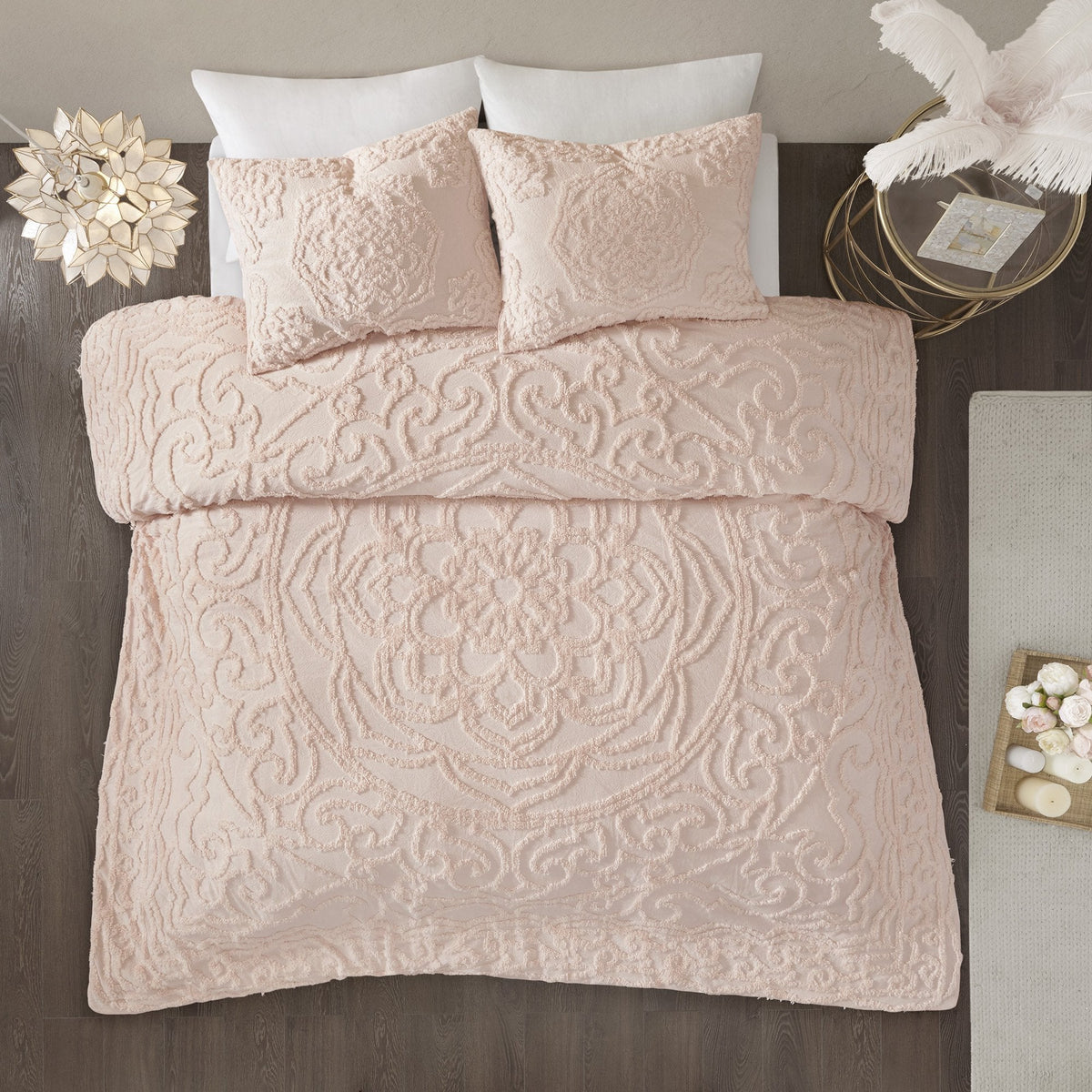Alexandria Blush 3-Piece Comforter Set Comforter Sets By Olliix/JLA HOME (E & E Co., Ltd)