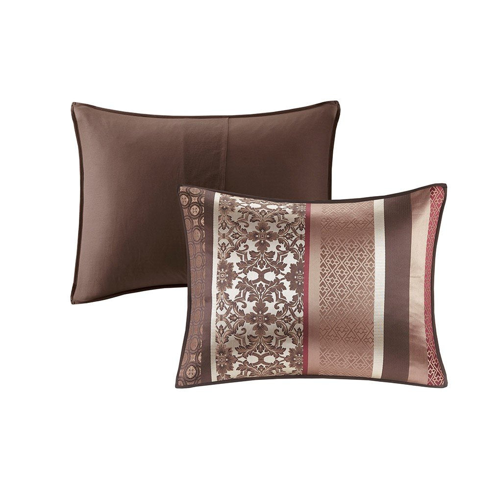 Princeton Red 7-Piece Comforter Set Comforter Sets By Olliix/JLA HOME (E & E Co., Ltd)
