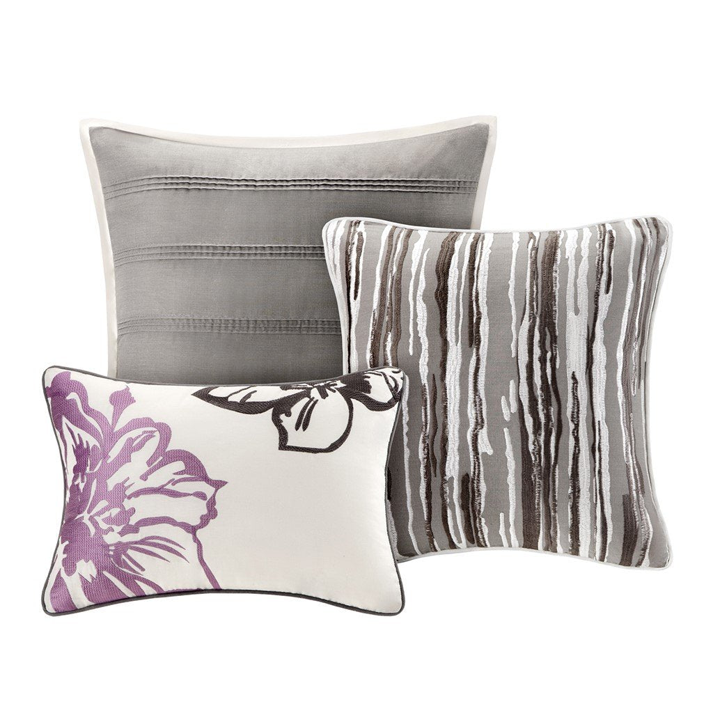 Serena Grey 7-Piece Comforter Set Comforter Sets By Olliix/JLA HOME (E & E Co., Ltd)