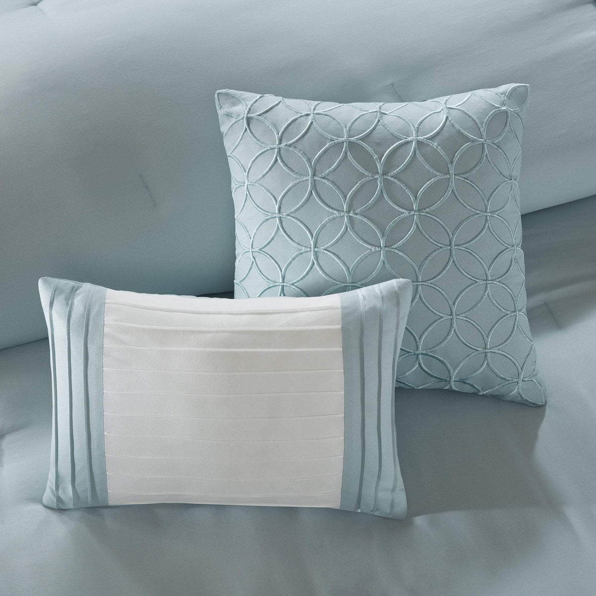 Stratford Aqua 8-Piece Comforter Set Comforter Sets By Olliix/JLA HOME (E & E Co., Ltd)