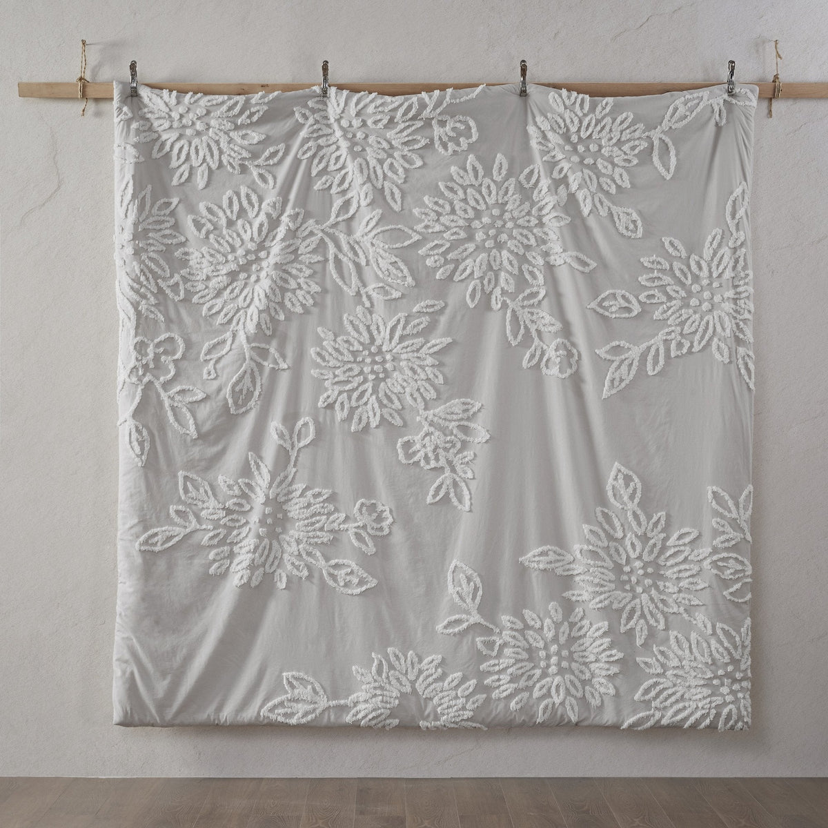 Veronica Grey/White 3-Piece Comforter Set Comforter Sets By Olliix/JLA HOME (E & E Co., Ltd)