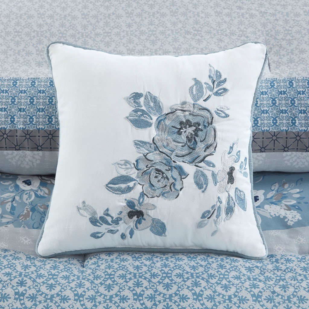 Willa Blue 7-Piece Comforter Set Comforter Sets By Olliix/JLA HOME (E & E Co., Ltd)