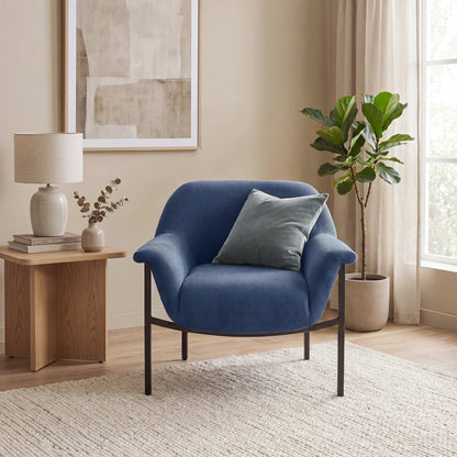 Sabrina Accent Chair - Navy Blue