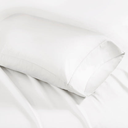 1500 Thread Count Cotton Blend 4 PC Sheet Set - White