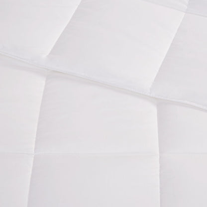 Medium Warmth Cotton Down Alternative Featherless Comforter - White