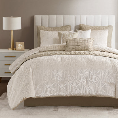 Nocturne Comforter Set - Champagne