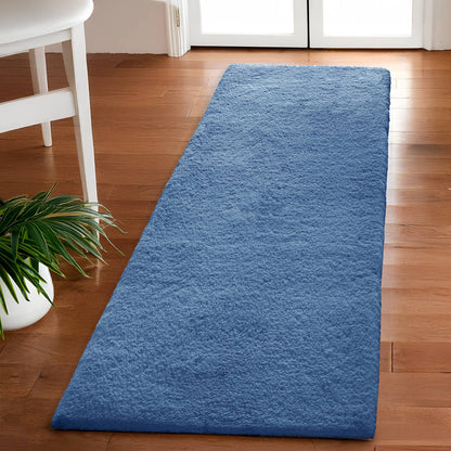 Marshmallow Bath Rug Collection - Slate Blue