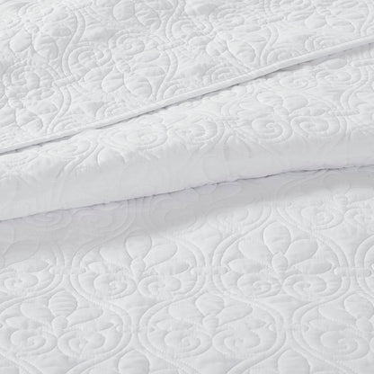 Quebec Reversible Bedspread Set - White