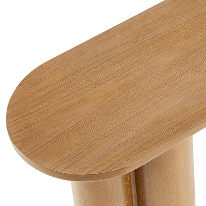 Benji Oval Console Table - Natural