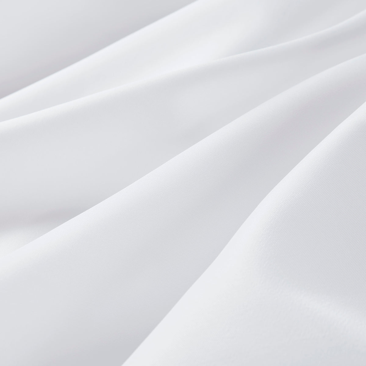 Plain Weave Essential Shower Curtain- Solid - White
