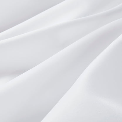 Plain Weave Essential Shower Curtain- Solid - White