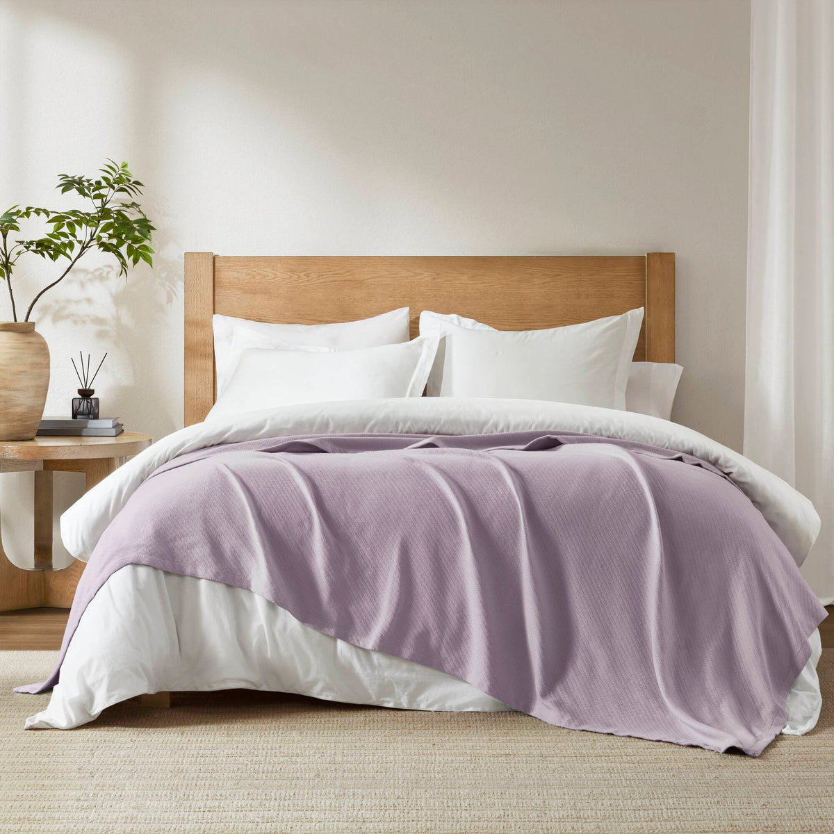 Liquid Cotton Blanket - Lilac