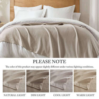 Liquid Cotton Blanket - Beige