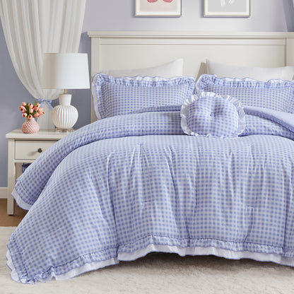 Rowena Comforter Set - Blue