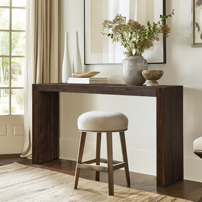 Monterey Counter-Height Wood Console Table (64"W) - Brown