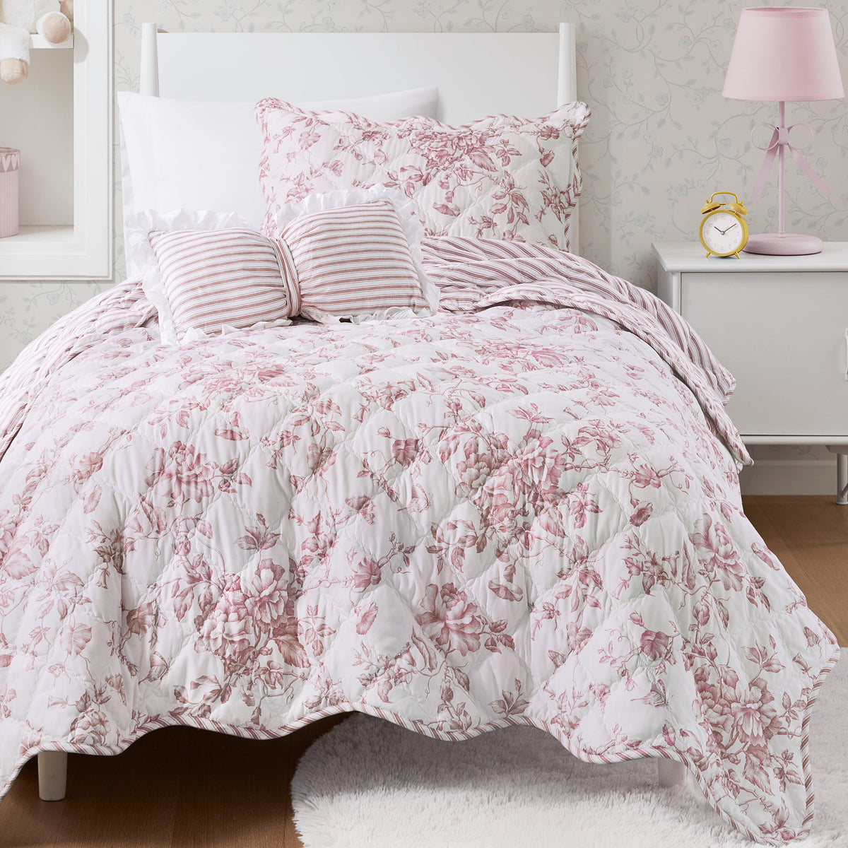 Adele Quilt Set - Pink