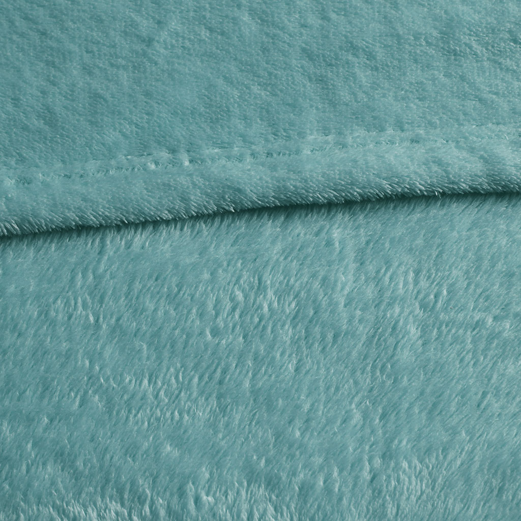Microlight Plush Oversized Blanket - Aqua