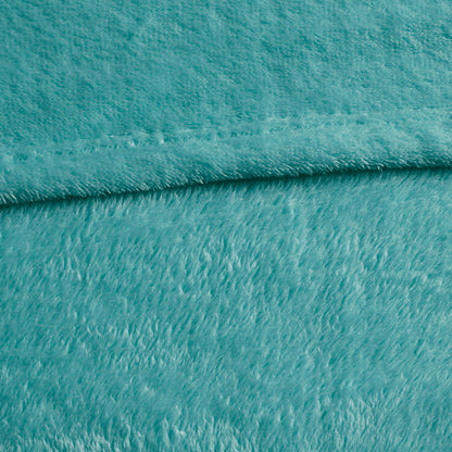 Microlight Plush Oversized Blanket - Aqua