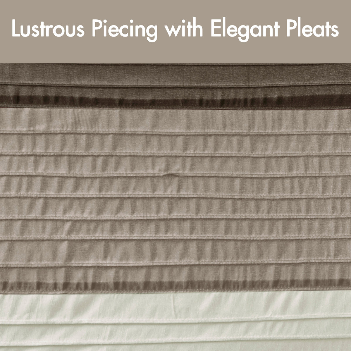 Amherst Faux Silk Shower Curtain - Natural