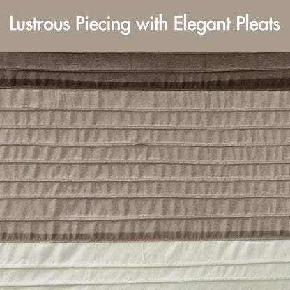 Amherst Faux Silk Shower Curtain - Natural