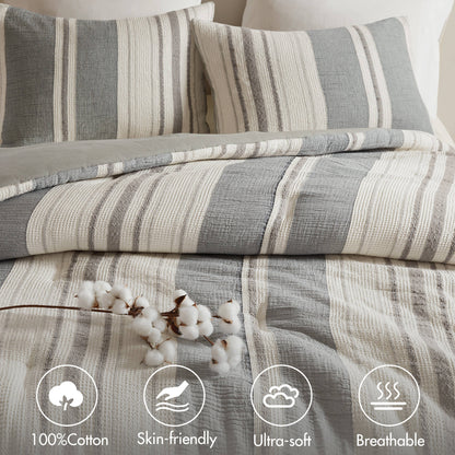 Mesa Comforter Set - Grey