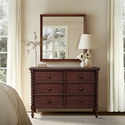Beckett 6-drawer dresser (46"W) - Morocco Brown