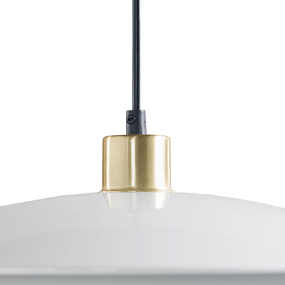Saben 2-Tier Layered Shade Pendant - Gold/White