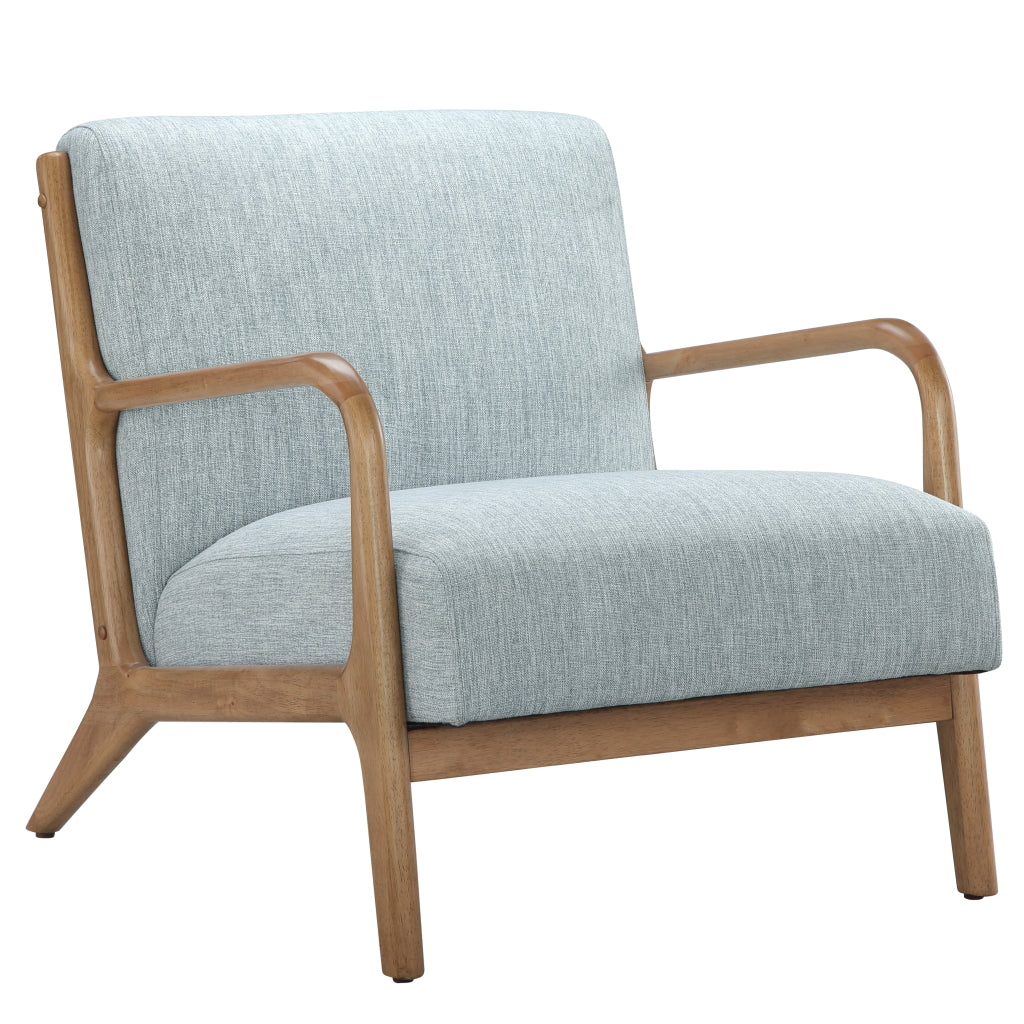 Novak Mid-Century Modern Accent Armchair - Light Blue