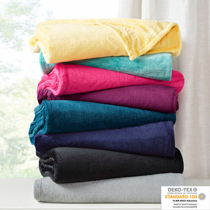 Microlight Plush Oversized Blanket - Aqua