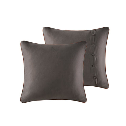 Bitter Creek Oversized Comforter Set - Grey/Brown