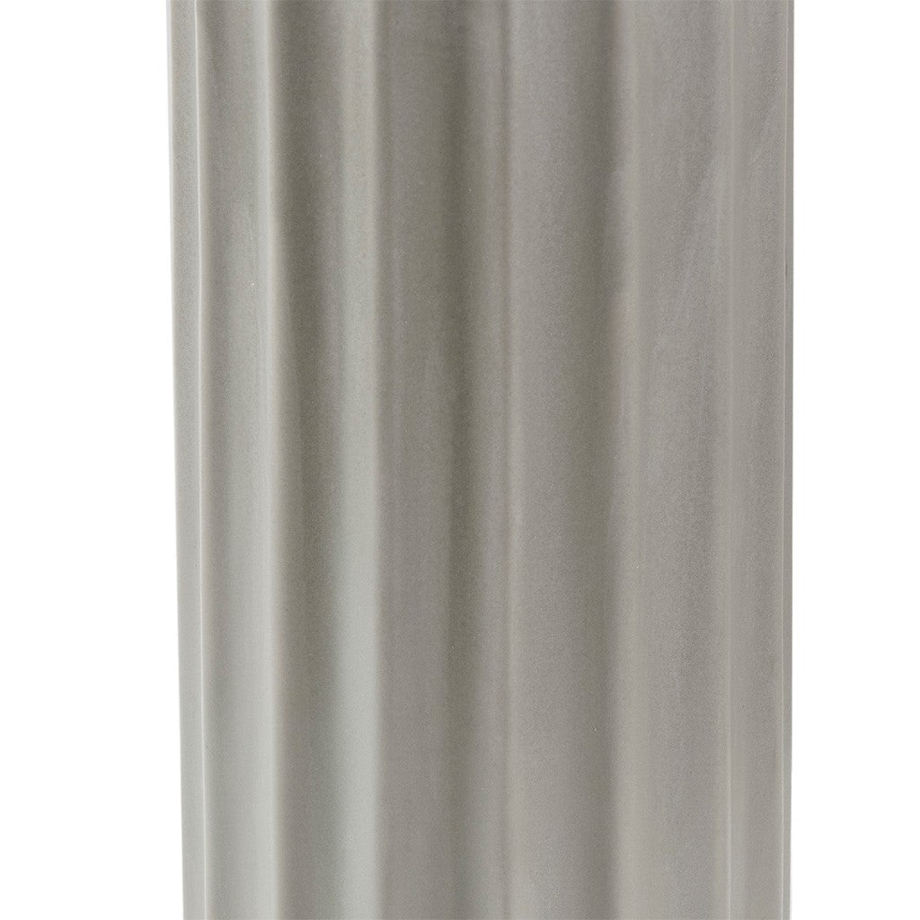 Glendale Ceramic Ribbed Grey Table Lamp
