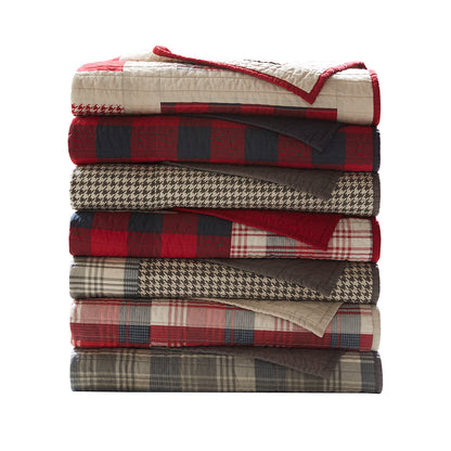 Tasha Quilted Throw - Red