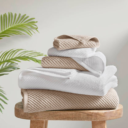 Diagonal Ribbed - Beige