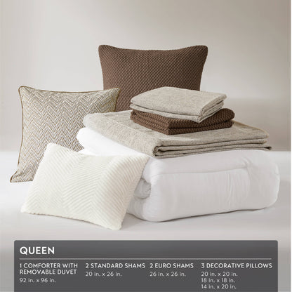 Chapman Comforter Set - Neutral Ivory