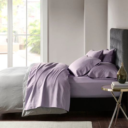 800 Thread Count Cotton Blend Sateen Sheet Set - Purple